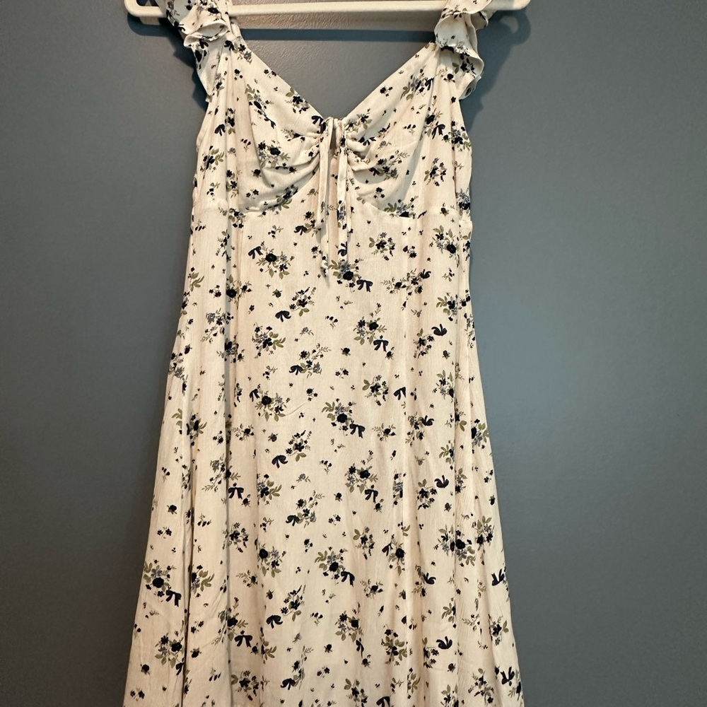 LA Hearts by PacSun Cream & Navy Mini Sundress